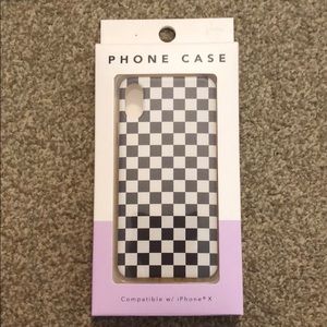 Checkered Iphone X case